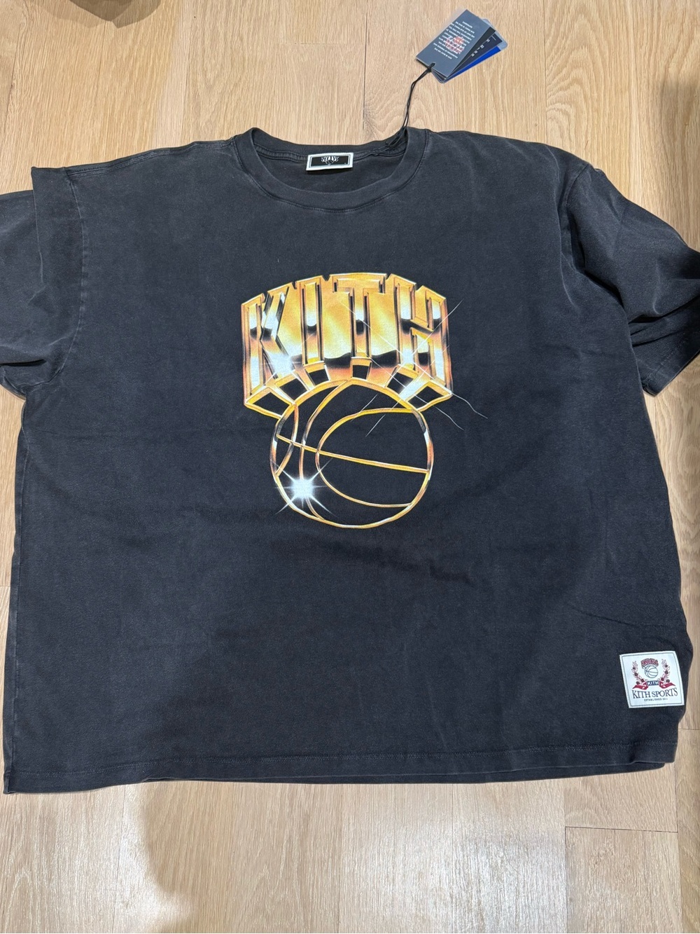 Kith X New York Knicks graphic Black Tee